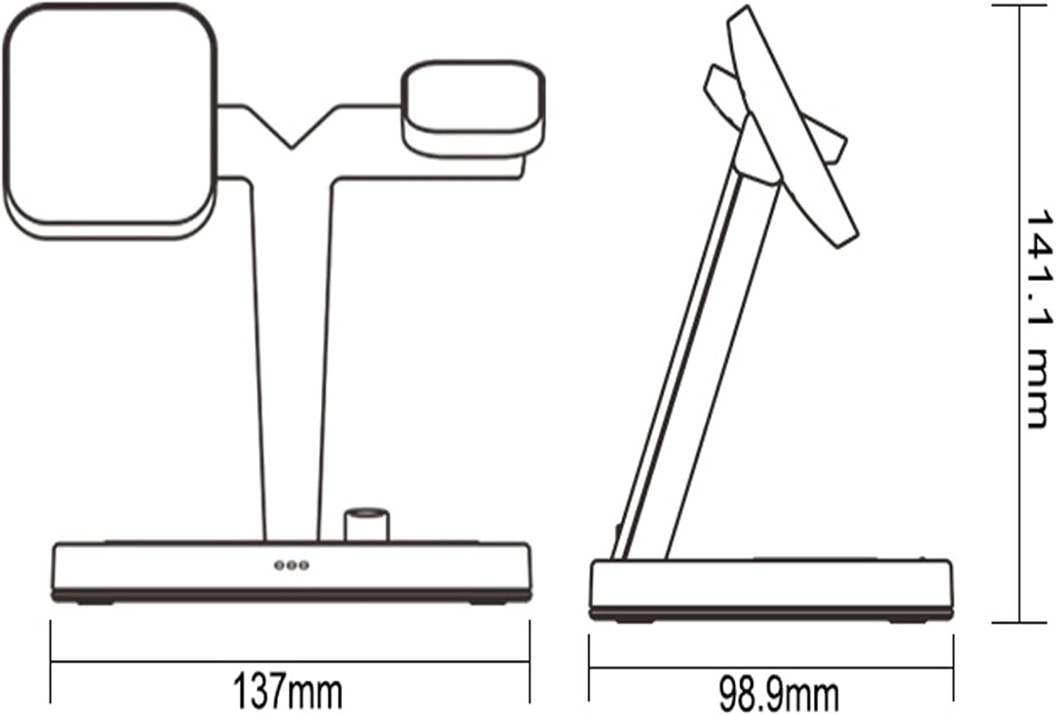 3 in 1 Magnetic Wireless Charger Stand