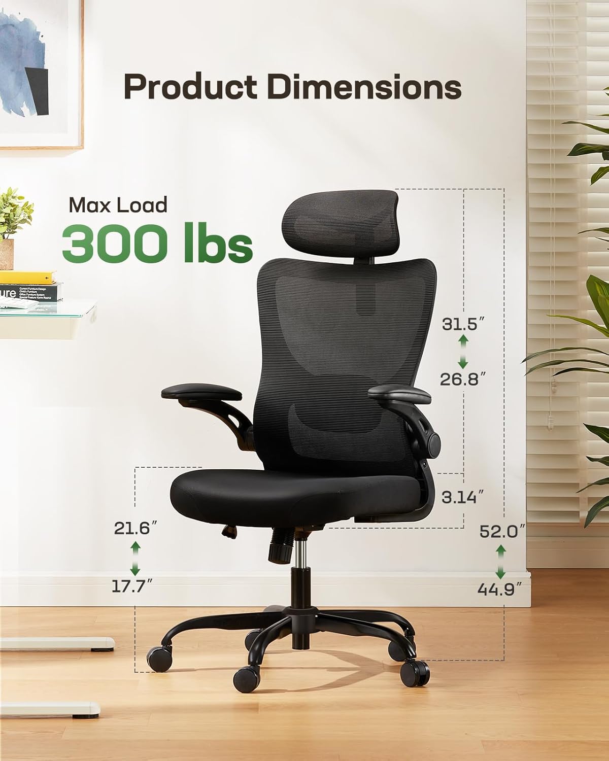 Ergonomic Gaming Chair with Adjustable Lumbar Support