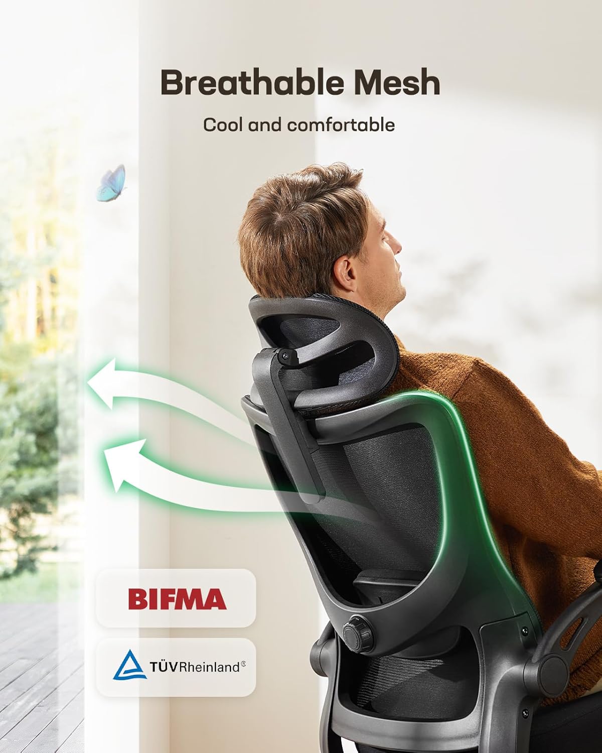 Ergonomic Gaming Chair with Adjustable Lumbar Support