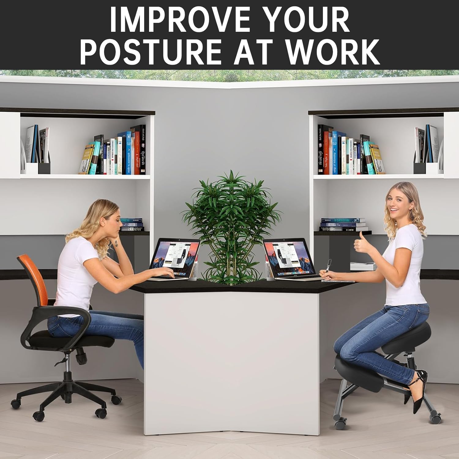 Adjustable Ergonomic Kneeling Stool for Home and Office