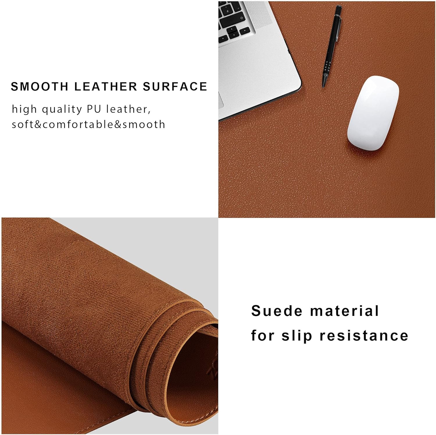Non Slip PU Leather Extended Large Mouse pad Office Desk Mat